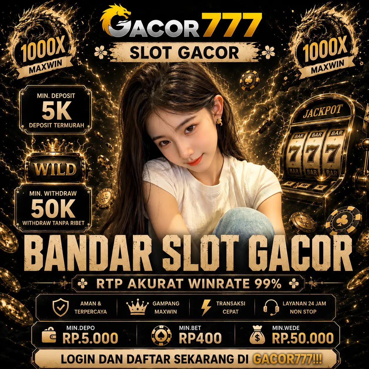 Gacor777 ✧ Bandar Situs Slot Gacor Resmi Berbasis Server Jepang Terpercaya Anti Boncos